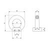 DIN 582 Female lifting eye bolt