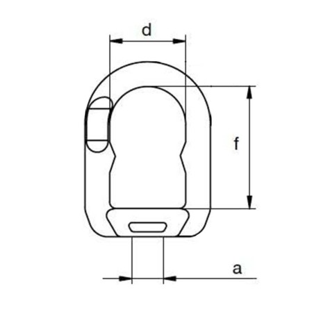 Anneau de levage femelle Haute Résistance dimension