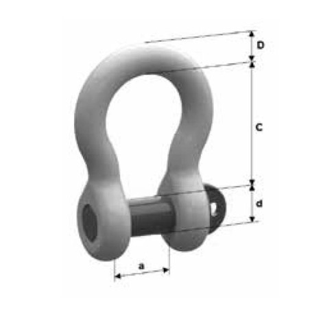 HR Bow Shackle with Screw Pin