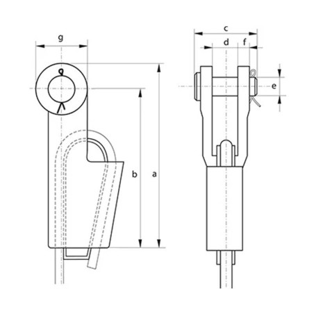 Boite à coin axe goupillé Green Pin G-6413