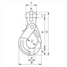 Clevis Self locking hook