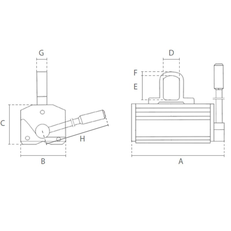 Aimant de levage Premium caractéristique