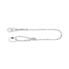 Work Positioning Twisted Rope Lanyard with ring adjuster
