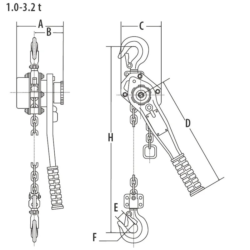 Lever Hoist ELEPHANT WLL 3.2 T