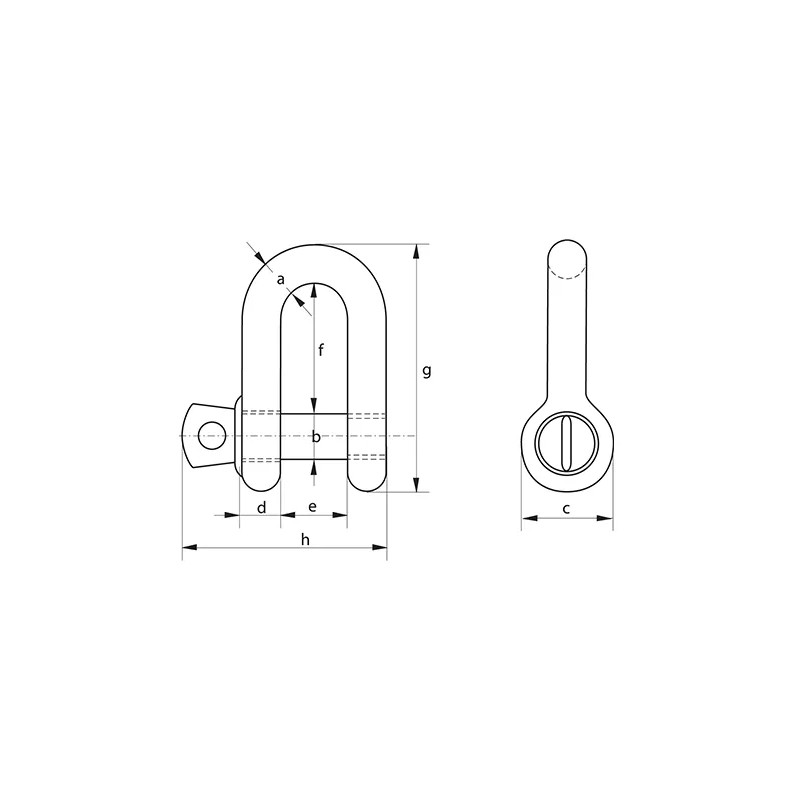 Green Pin Dee Shackle SG