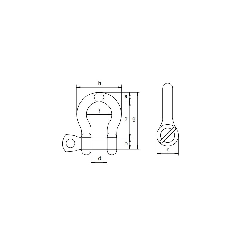 Green Pin® - Bow Shackle S/S