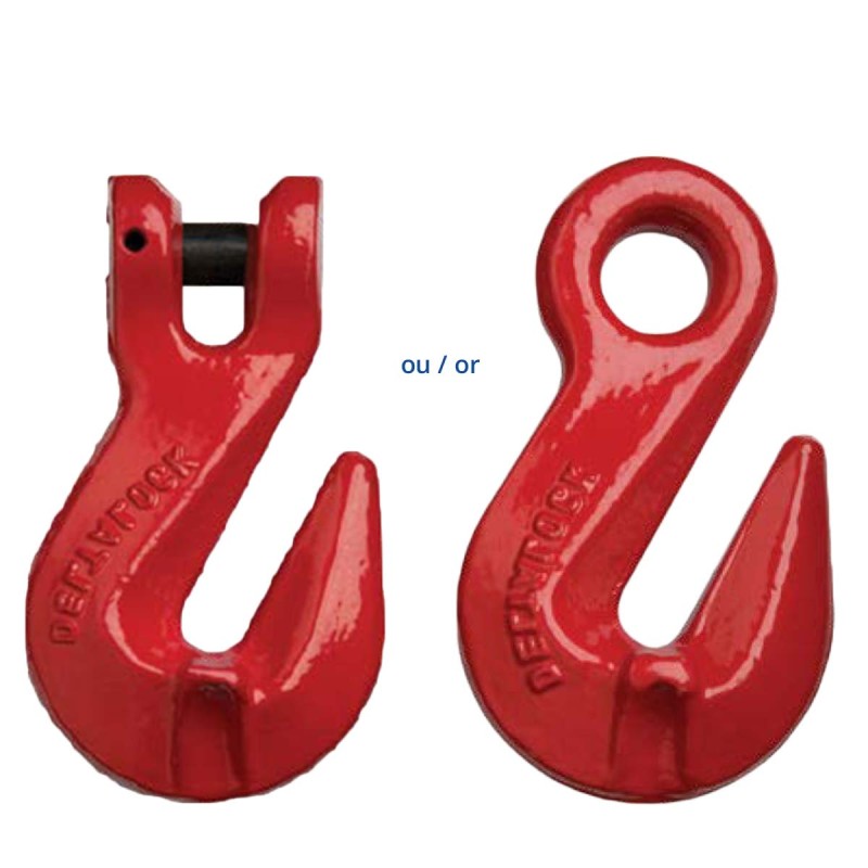 2-Leg Chain Sling with Self-Locking Hook and Shortening Clutch