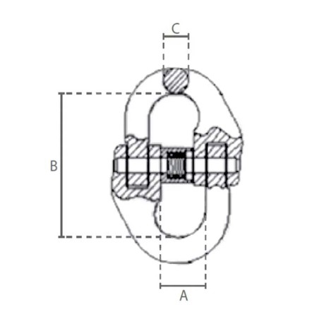 Maillon de raccordement G80 dimensions