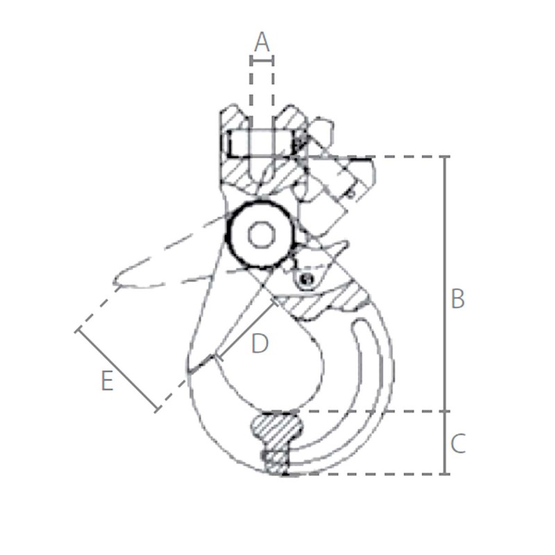 Automatic Locking Shackle Hook G80