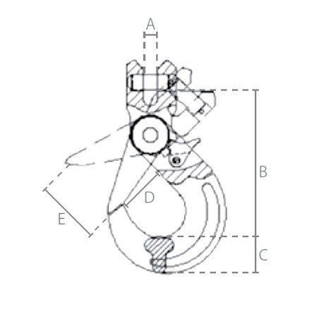 Automatic Locking Shackle Hook G80