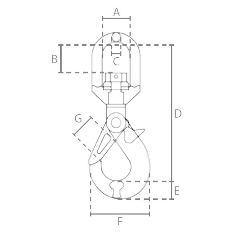 Automatic Locking Swivel Hook G80
