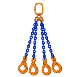 Chaine de levage 4 Brins Crochet Auto G100