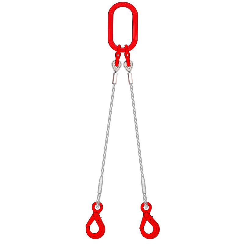 2-leg wire rope sling  : Sas Deal Levage