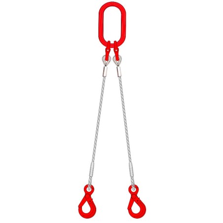 2-leg wire rope sling  : Sas Deal Levage