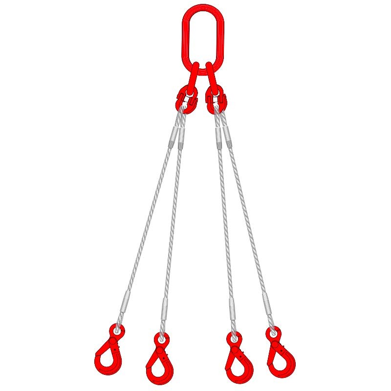 4-legs wire rope sling  : Sas Deal Levage