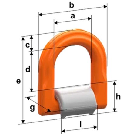 Weld-on lashing ring HR Plew Eta