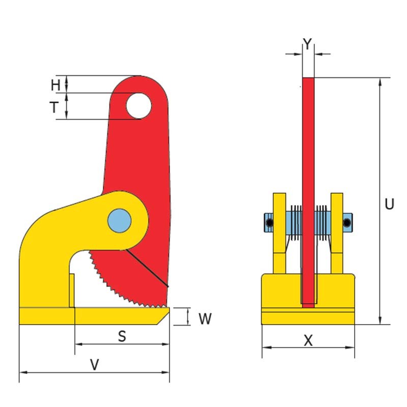 Horizontal lifting clamp | WLL 1000 to 15 000 Kgs