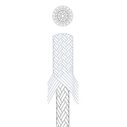 Cordage Nylon et polyester double Tresse