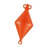 Biconical mooring buoy