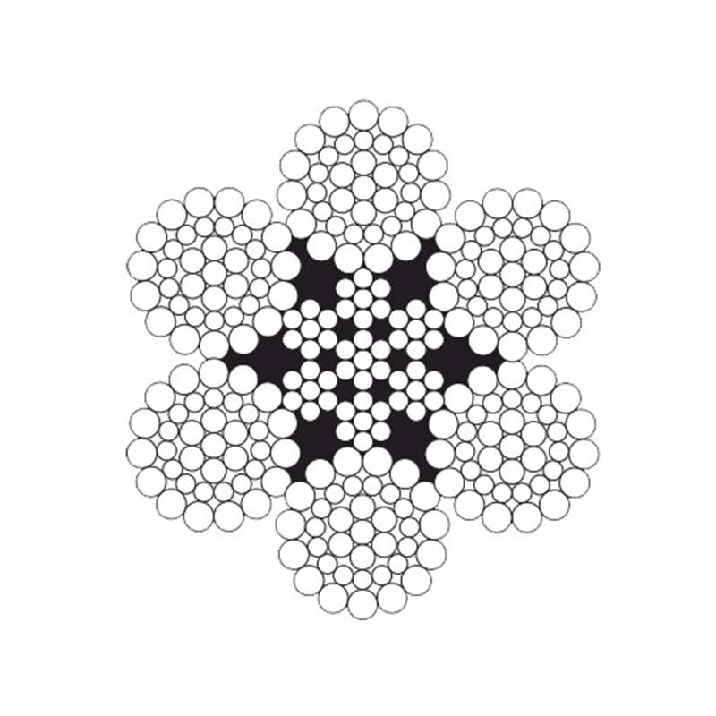 Câble acier 6×36 galvanisé âme métallique