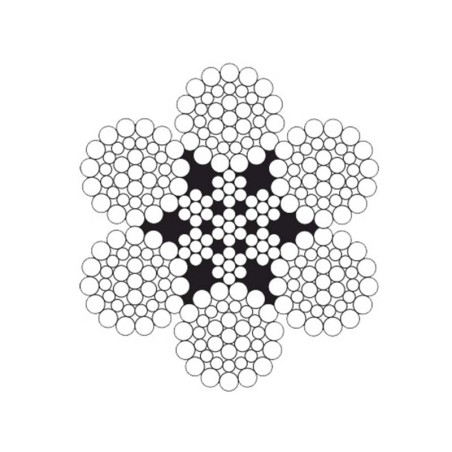 Câble acier 6×36 galvanisé âme métallique