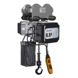 Electric hoist 500 kg with manual trolley