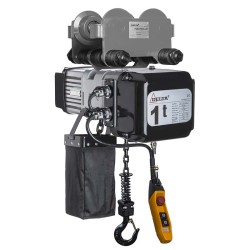 Electric hoist 1000 kg with manual trolley
