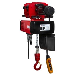 Electric chain hoist, 500 kg capacity with electric trolley