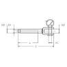 Stainless Steel Swage Fork Terminal