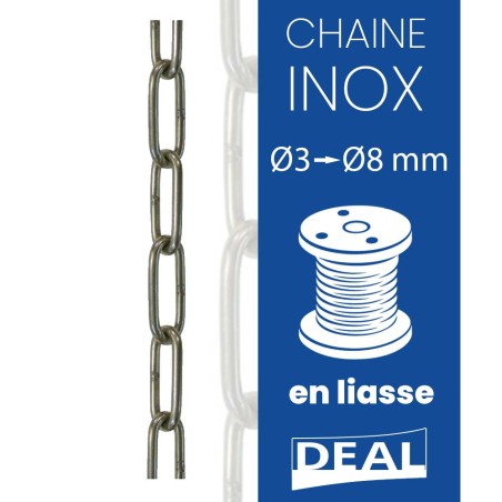 Stainless Steel Long Link Chain | Din 763 – Deal Levage