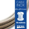 Cable Inox A4 316 en bobine de 10 mètres