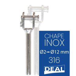 Chape à sertir Inox 316