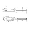 Stainless Steel toggle Swage Fork Terminal