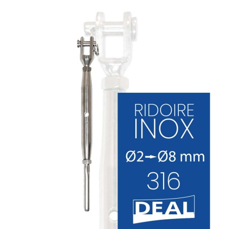 Fork Turnbuckle / 316 Stainless Steel Swage Terminal