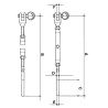 Fork Turnbuckle / 316 Stainless Steel Swage Terminal