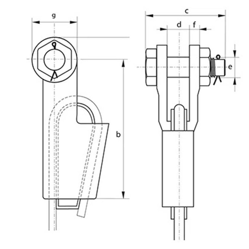 Boite à coin Green Pin G-6423 dimensions