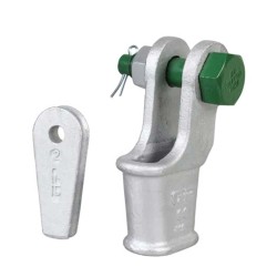 Green Pin G-6423 Open Wedge Socket CP | Detachable | For Wire Rope Ø 8 to 42 mm