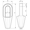 Douille à chape Green Pin G 6411 dimensions