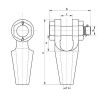 Douille conique à chape Green Pin G 6422 dimensions