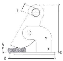 Pince à tôle pour levage horizontal - 2024B